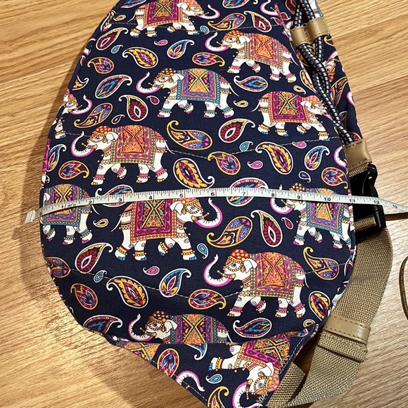 One shoulder Backpack carryall elephant print - Picture 13 of 14